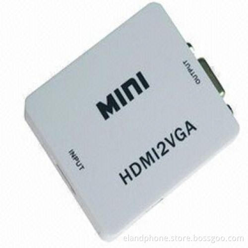 HDMI to VGA Converter, Supports Plug-and-Play Function
